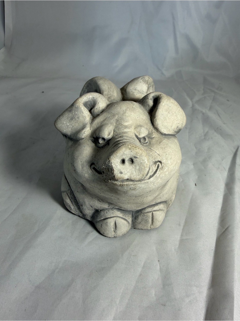 Telle M. Stein “The Flying Pig”  Garden Sculpture Statue -The Stone Bunny, Inc.